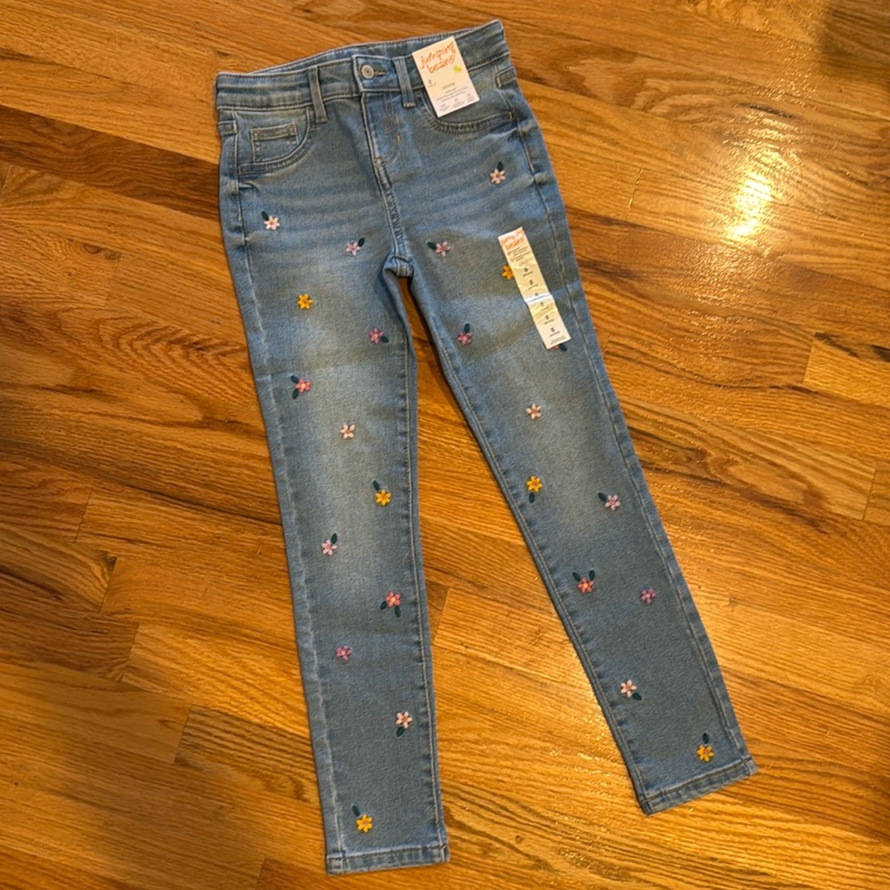 Jumping Beans Light Denim Girls Jeans NWT (Size 8)